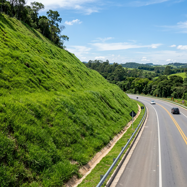 Aplicação real e crescimento por Hidrosemeadura
